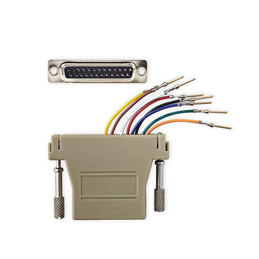 Nedis Serial Adapter Adapter D-SUB 25-Pin Female RJ45 Female Nickel Plated Box