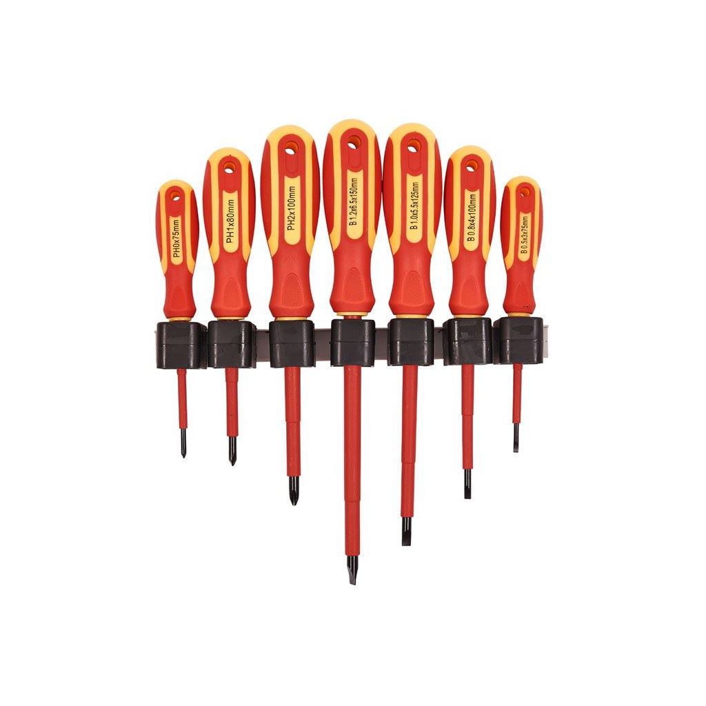 Amtech 7 Piece Electricians Vde 1000V Insulated Slot & Phillips Screwdriver Set - L0650