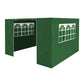 Sealey Dellonda Premium Side Walls/Doors/Windows for Gazebo/Marquee, Fits 2 x 2m Models - Dark Green DG144