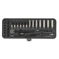 Sealey Socket Set 32pc 1/4"Sq Dr 6pt WallDrive Metric Black Series AK7970