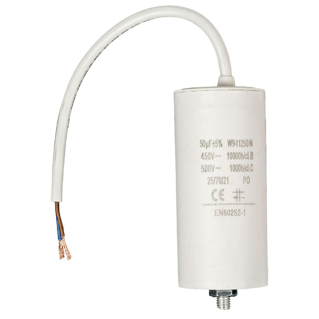 Fixapart 1x Capacitor 50.0uf / 450V + cable - W9-11250N