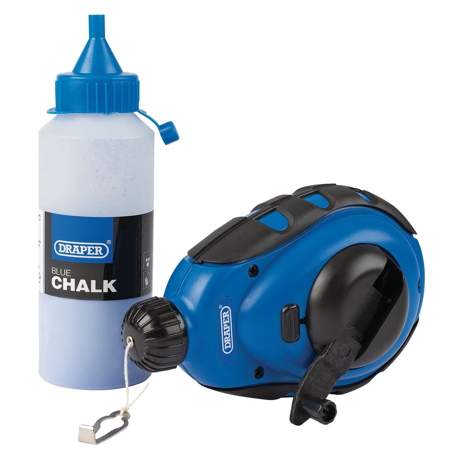 30m Self Chalk Line Reel + Chalk Set Marking Out Tools Draper 75045