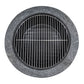 Sealey Dellonda Round MgO Fire Pit with BBQ Grill, 75cm, Safety Mesh Screen - Dark Grey DG191