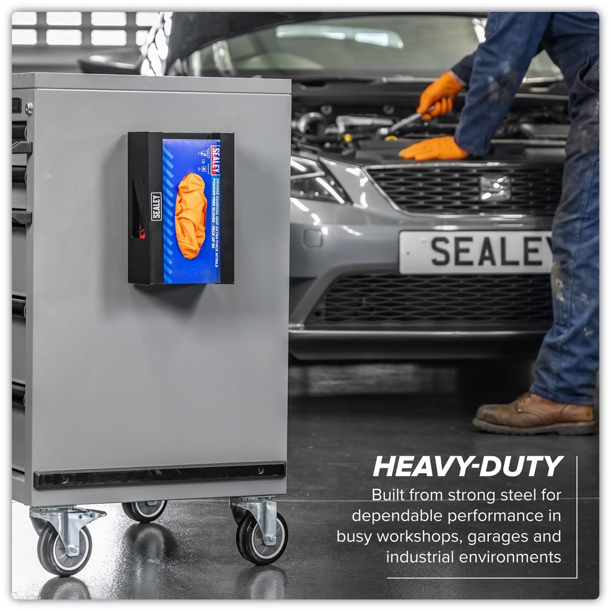 Sealey Magnetic Glove Dispenser - Black APGDB