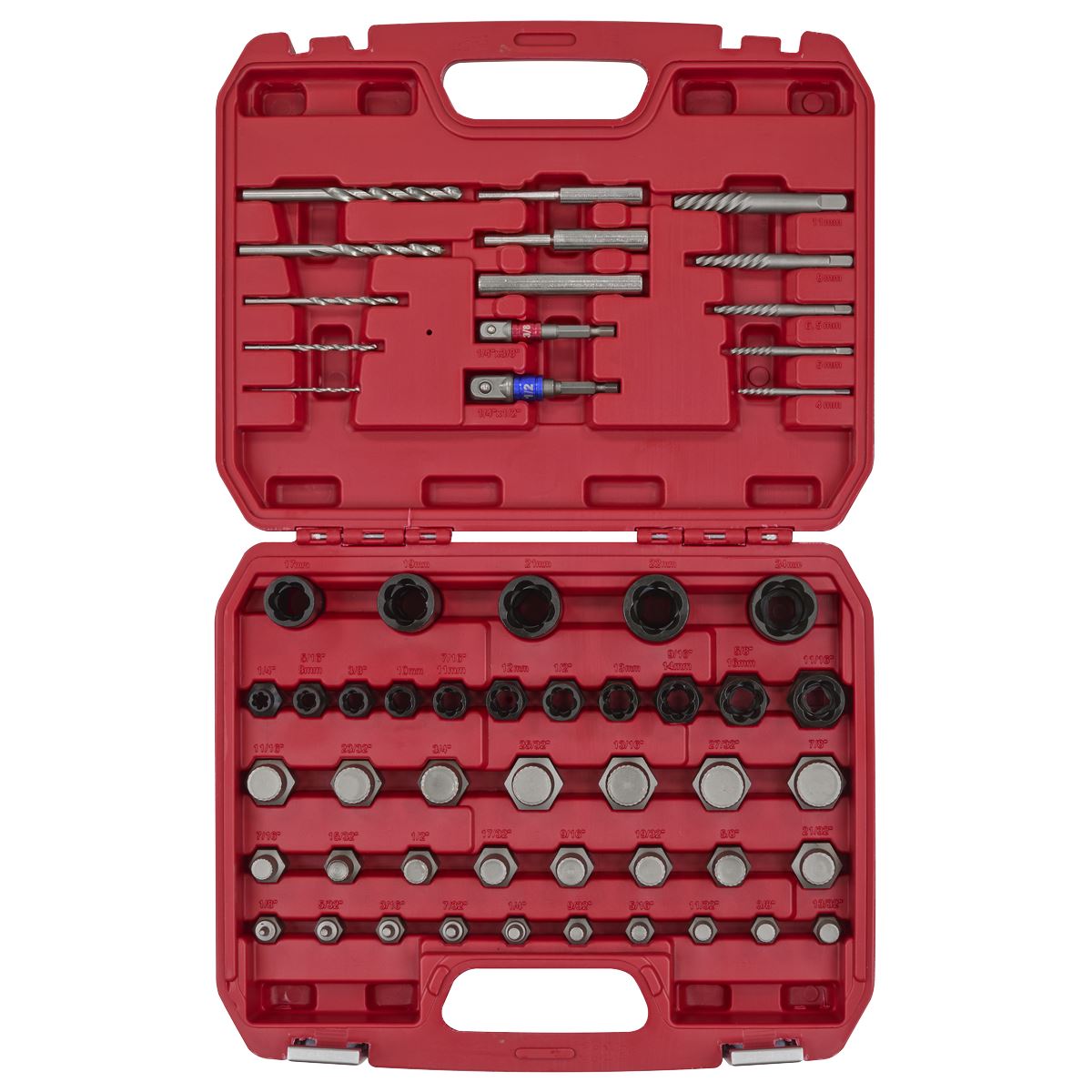Sealey Master Nut, Bolt & Screw Extractor Set 56pc AK8156