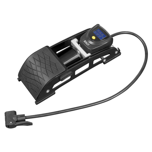 Sealey Single Barrel Digital Foot Pump FP8D