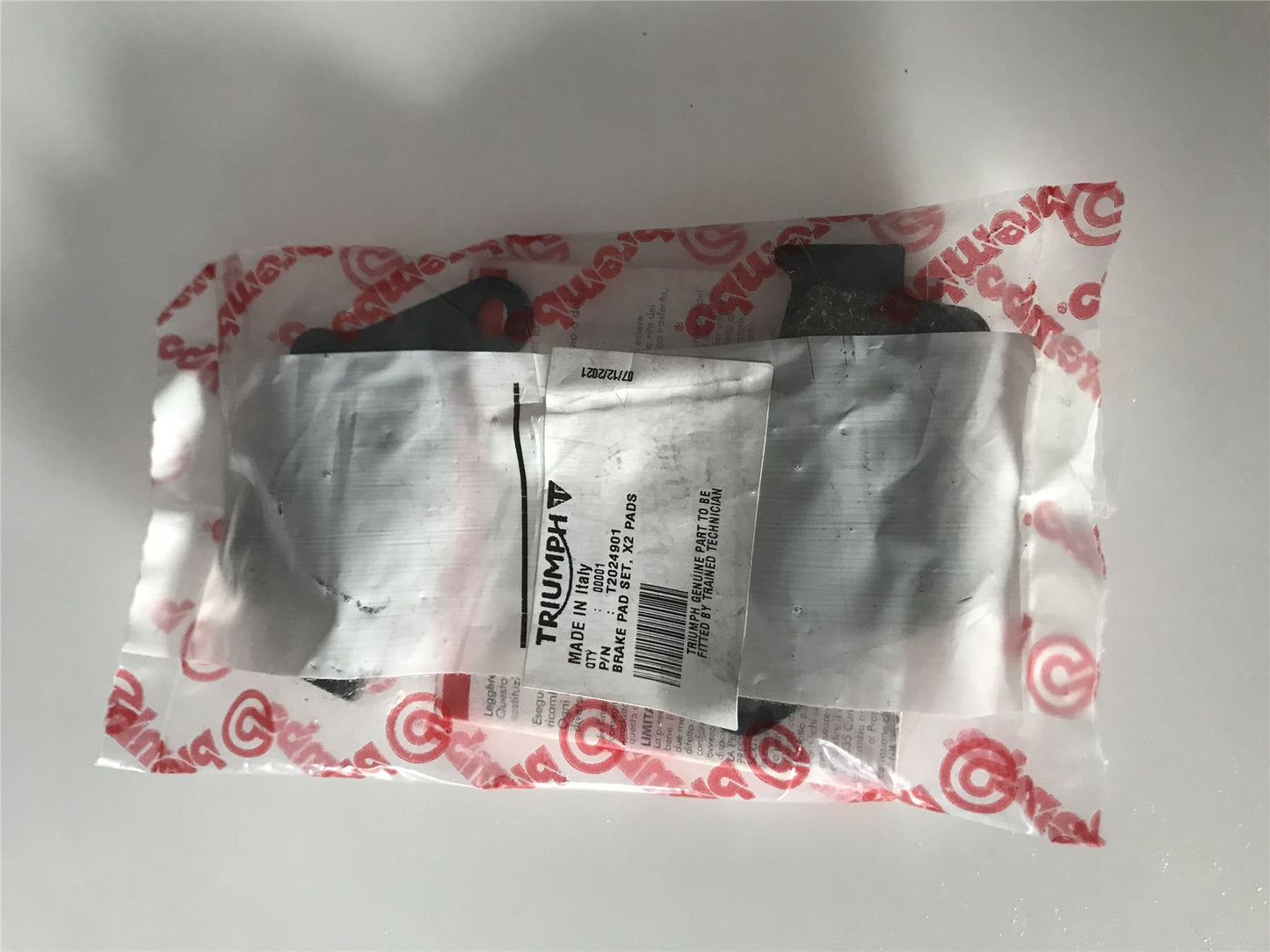 Triumph Genuine Part Brake Pad Set X2 Pads T2024901