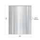 Sealey Baridi 60cm Splashback for Cooker Hoods, Extractor Fans, Range Hoods, Stainless Steel DH193