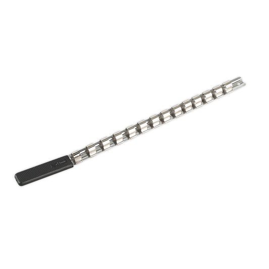 Sealey Socket Retaining Rail with 14 Clips 1/2"Sq Drive AK1214