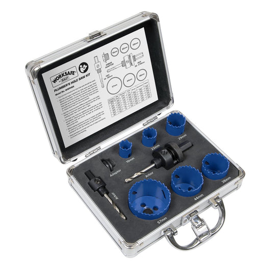 Sealey Plumber's Hole Saw Kit 9pc WSPHSK