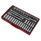 Sealey Socket Set 46pc 1/2"Sq Drive 6pt WallDrive - Metric AK6941