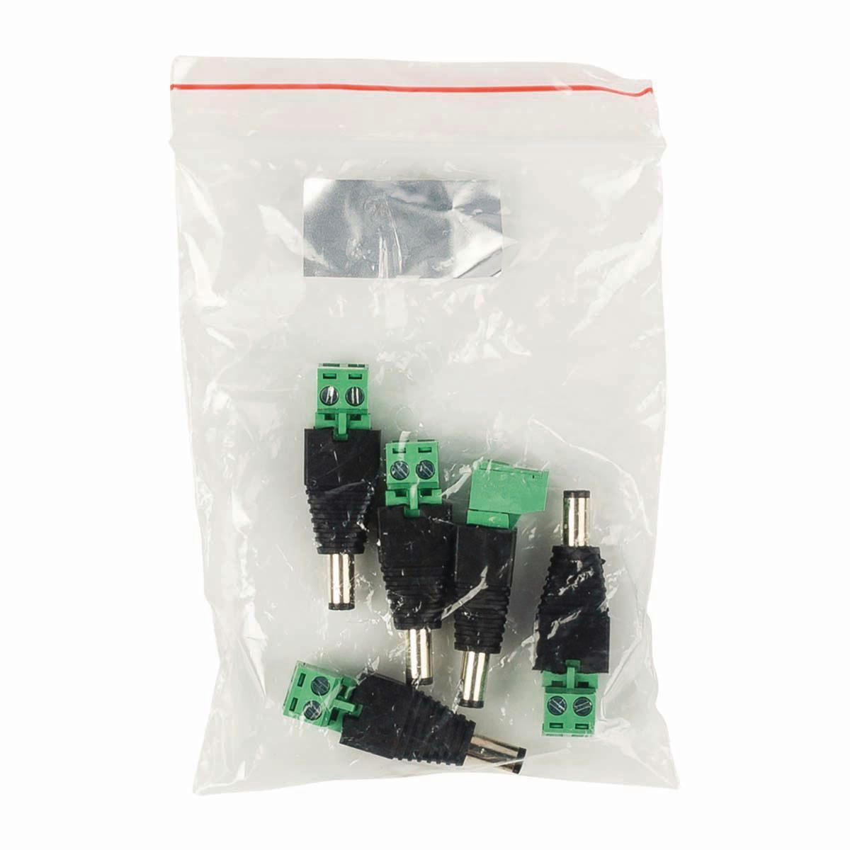 Nedis CCTV Security Connector 2-Wire to Male DC 5,5 x 2,1mm CCTVCM10BK5 - CCTVCM11BK5
