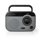 Nedis FM Radio Portable Design AM/FM Battery Powered/Mains Powered Analogue 1.8W - RDFM1340GY