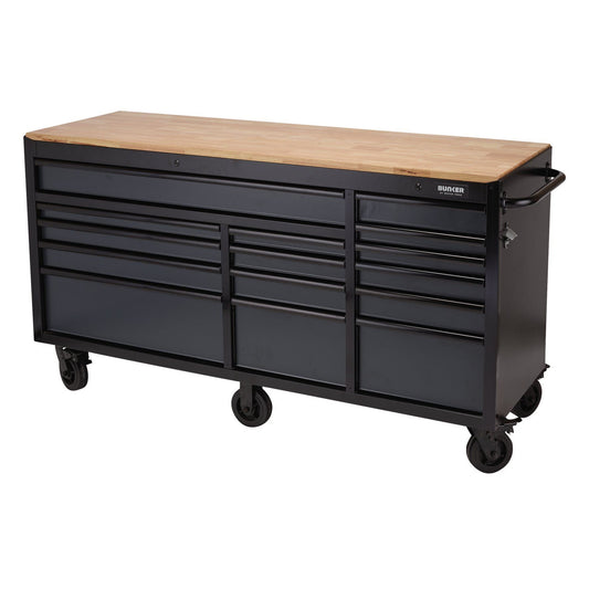 Draper 72" 15 Drawer Trolley Grey B100-72G - 08241