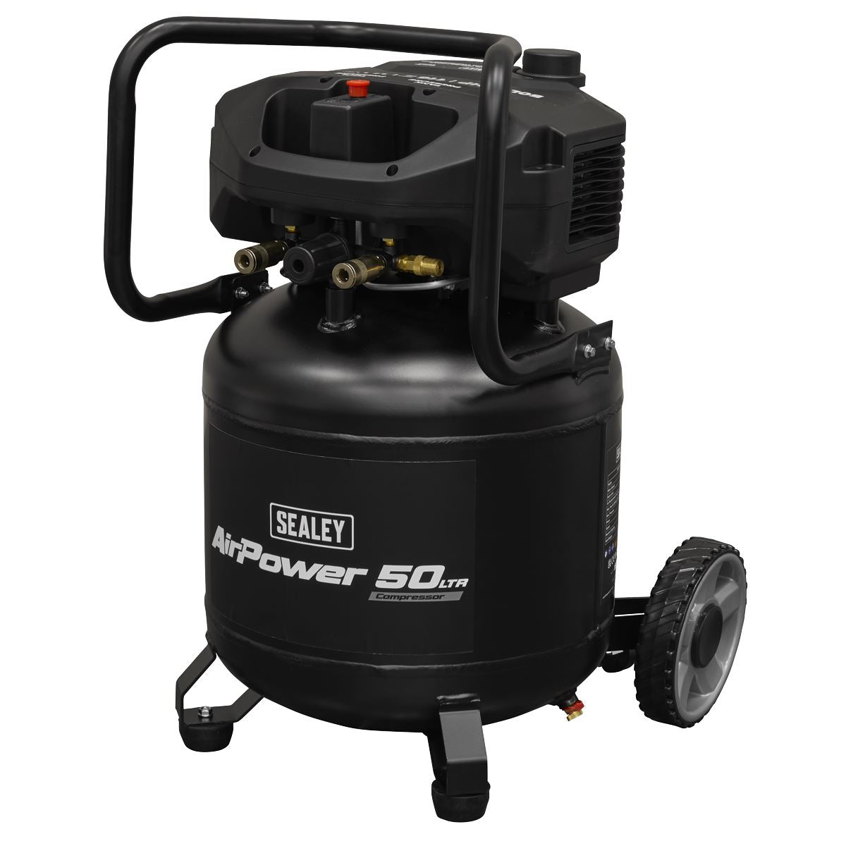 Sealey 50L Oil Free Belt Drive Vertical Compressor 2hp SAC50V