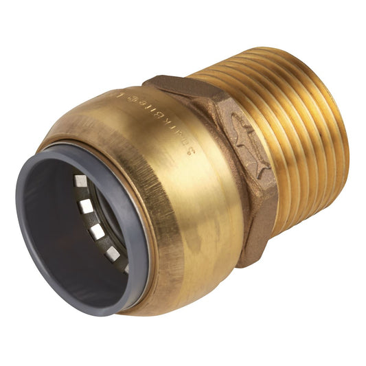 Sealey Straight Adaptor 15mm x 1/2"BSPT Brass SBA15BSA