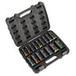 Sealey Premier Lock-On Deep Impact Socket Set 1/2"Sq Drive 16pc AK58170M