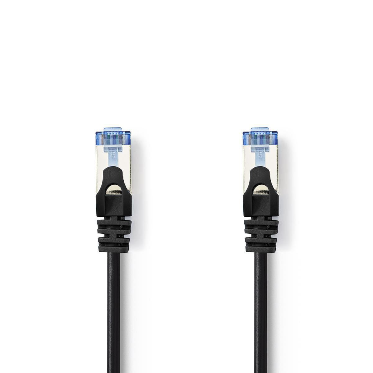 Nedis CAT6a SF/UTP Network Cable RJ45 Male to RJ45 Male 1m Black