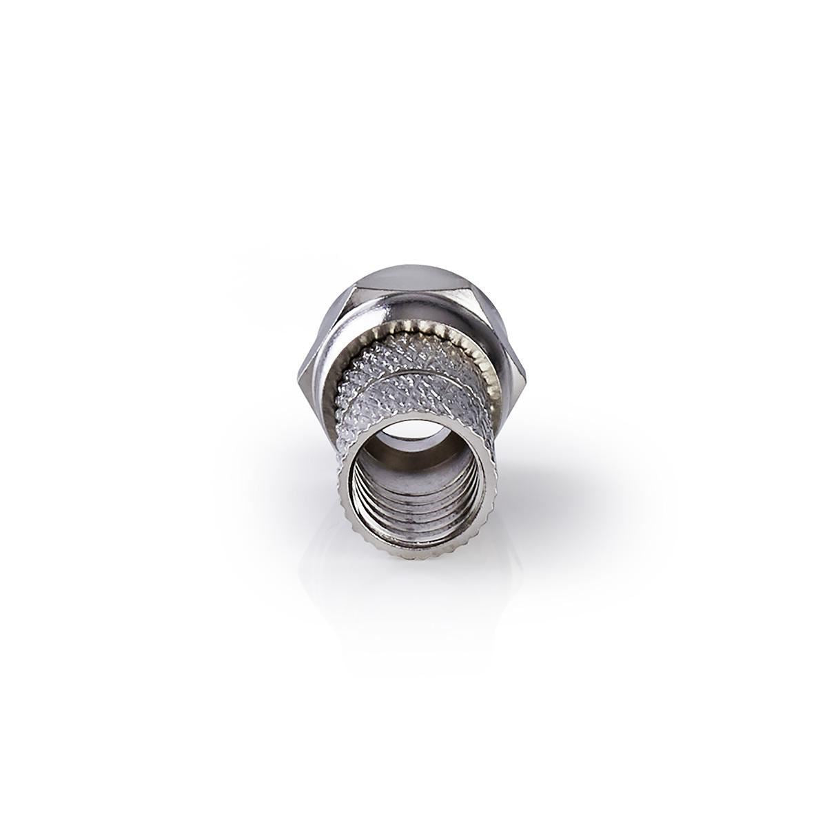 Nedis F Connector Male For 6.8mm Coaxial Cables 25 pieces Metal CSVC41905ME