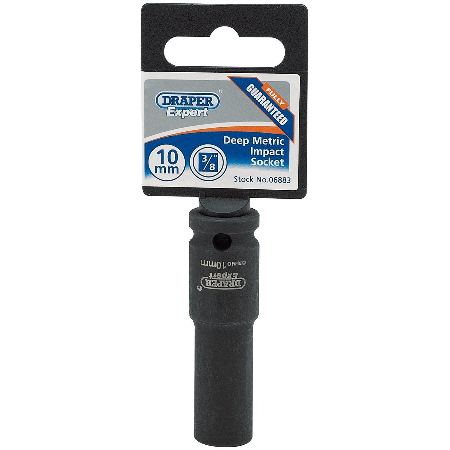Draper 06883 Expert 10mm 3/8" Square Drive Hi-Torq6 Point Deep Impact Socket