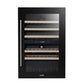 Baridi 57 Bottle Dual Zone Wine Fridge & Cooler 60cm DH118
