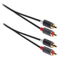 Konig Stereo audio cable 2x RCA male to 2x male 3m grey - CABW24200AT30