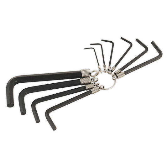 Sealey Hex Key Set on Ring 10pc Metric AK6148