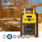 Nedis Jobsite FM Radio 15W Bluetooth® IPX5 Carrying Handle Yellow/Black - RDFM3100YW