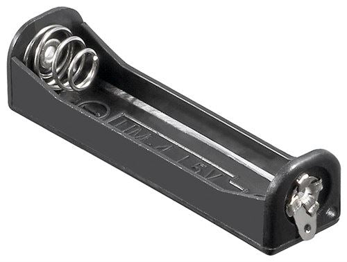 Goobay 1x AAA (Micro) battery holder black Solder tail (U) (11987)