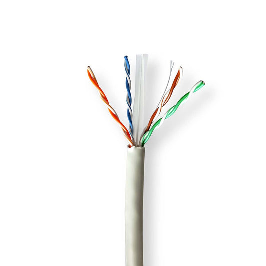 Nedis Network Cable Roll CAT6 Solid U/UTP Bare Copper 100m Indoor Round LSZH