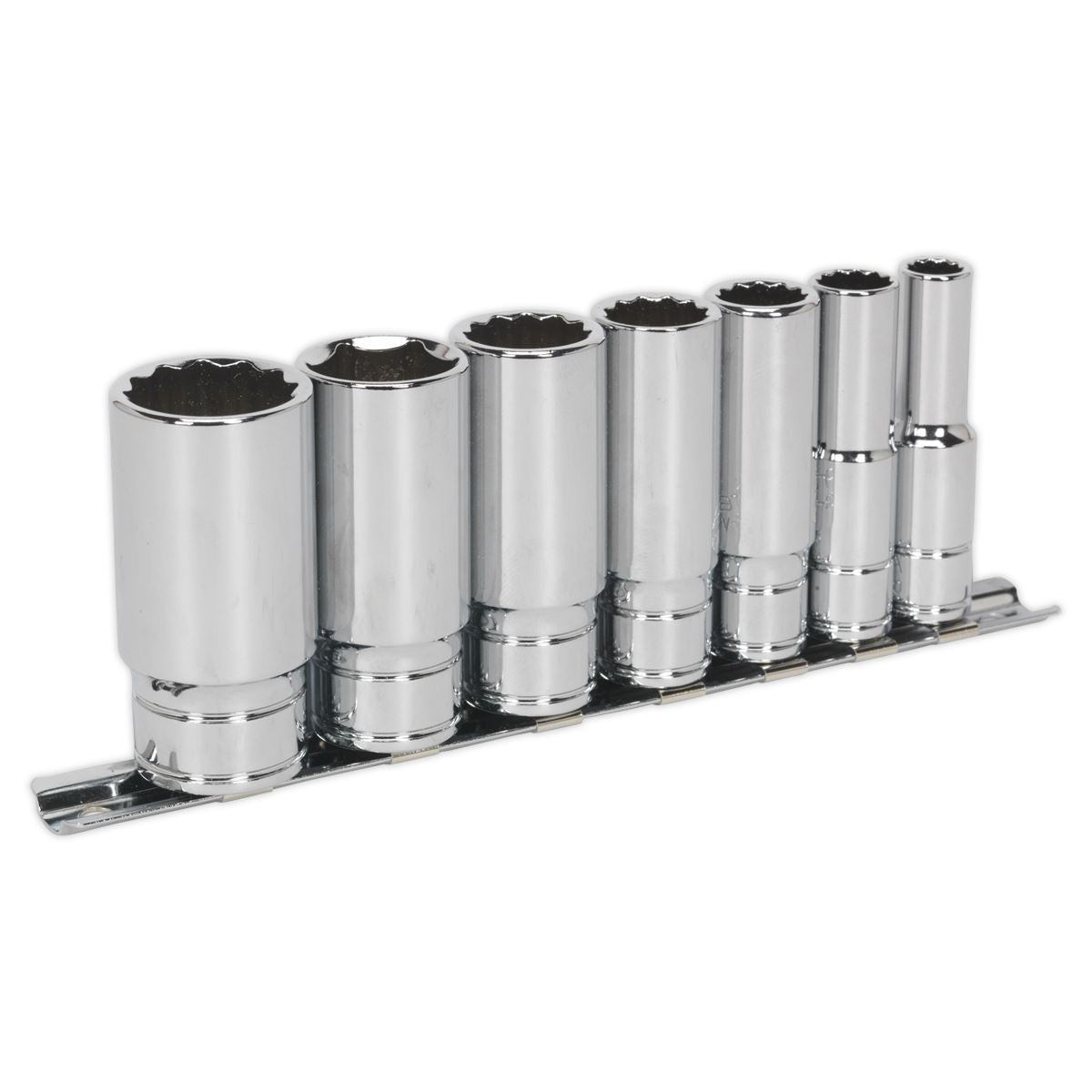 Sealey Socket Set 7pc 3/8"Sq Drive Deep Whitworth AK2678