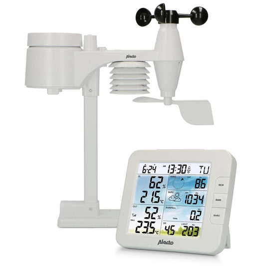 Alecto Professional 8 in 1 Wi-Fi weather station, APP & wireless outdoor sensor