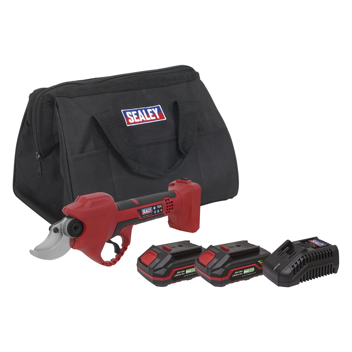 Sealey Cordless Pruning Shears Kit 20V SV20 Series - 2 Batteries CP20VPSKIT