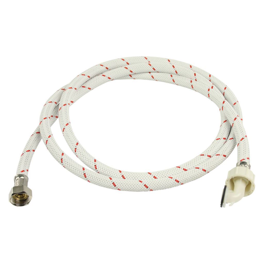 HQ Inlet Hose Nylon ½" Straight to ¾" Hooked 2m (1/2 - 3/4 inch) Washing Machine - WAIH3412SH1N20