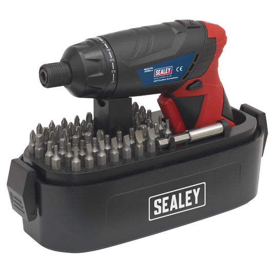 Sealey Cordless Screwdriver Set 53pc 3.6V Lithium-ion CP36S