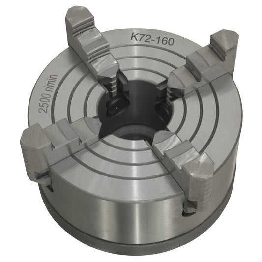 Sealey Independent Chuck 4-Jaw with Back Plate SM27FJC
