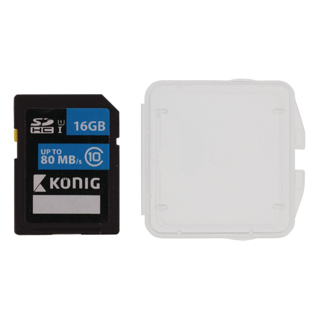 Konig SDHC Memory Card Class UHS-I 16GB Digital Camera - MSDC16100BK
