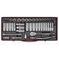 Sealey Socket Set 45pc 3/8"Sq Dr 6pt WallDrive - Metric/Imperial AK692