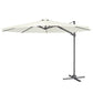 Dellonda Cantilever Parasol with 360� Rotation, Tilt & Cover 3m - Cream DG268