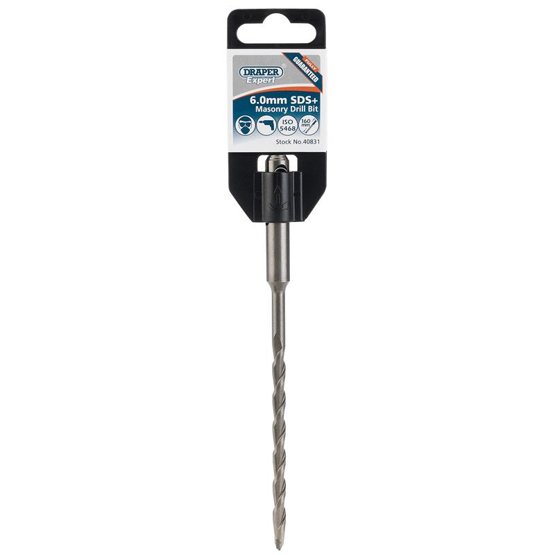 Draper SDS+ Masonry Drill Bit, 6.0 x 160mm DSDS/PB - 40831