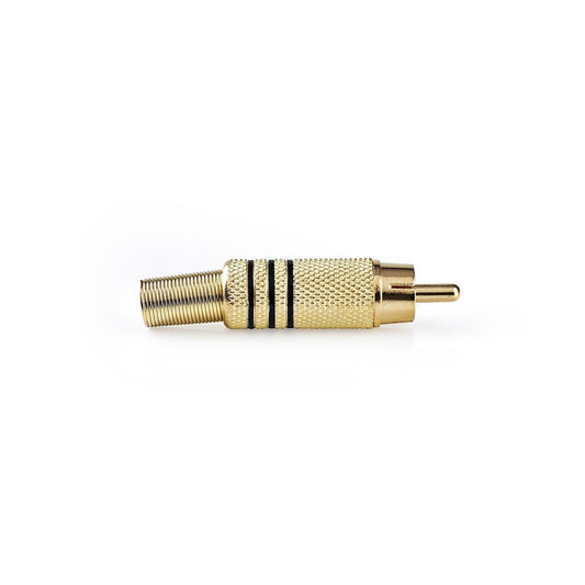 Nedis RCA Connector RCA Male Gold Plated 25 pieces Black CAVC24903BKG