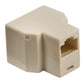 Glaxio Network splitter RJ45 female - 2x RJ45 female ivory