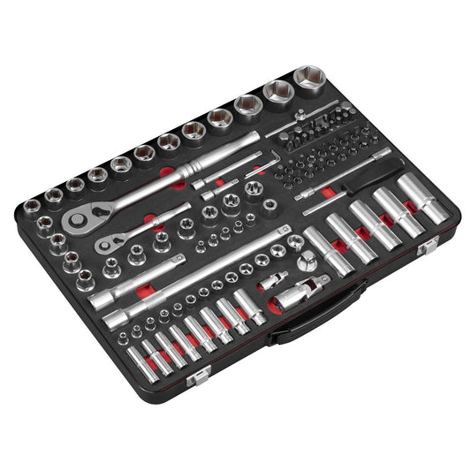 Sealey Socket Set  1/4" & 1/2"Sq Drive 108pc - Premier Platinum Series AK7926