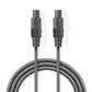 Nedis Speaker Cable 1.5 mm² Speaker 2-Pin Female to Speaker 2-Pin Female 3m Grey - COTH16000GY30