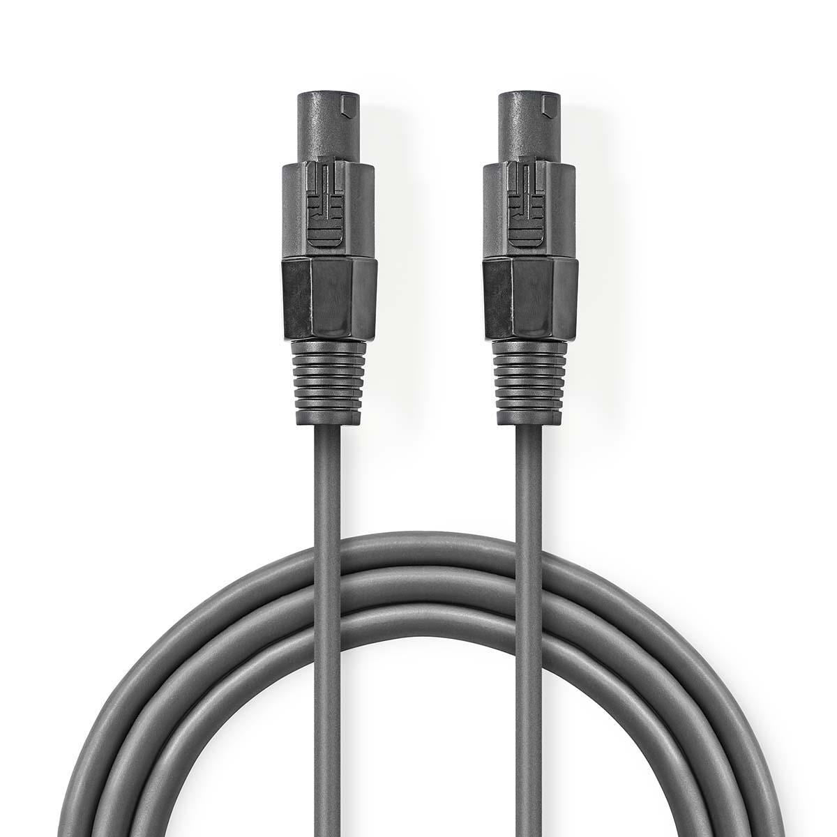Nedis Speaker Cable 1.5 mm² Speaker 2-Pin Female to Speaker 2-Pin Female 3m Grey - COTH16000GY30