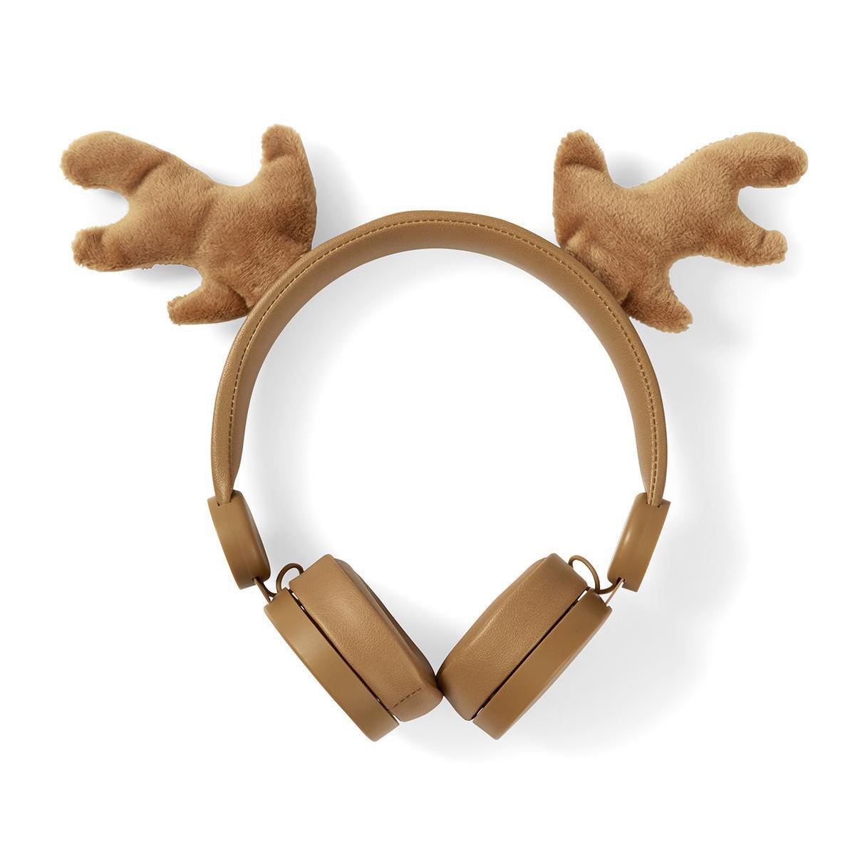 Nedis Wired Headphones 1.2m On-Ear Detachable Magnetic Ears Rudy Reindeer Brown - HPWD4000BN