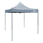 Dellonda 2x2m Pop-Up Gazebo Water Resistant Fabric w/Carry Bag/Rope/Stakes -Grey