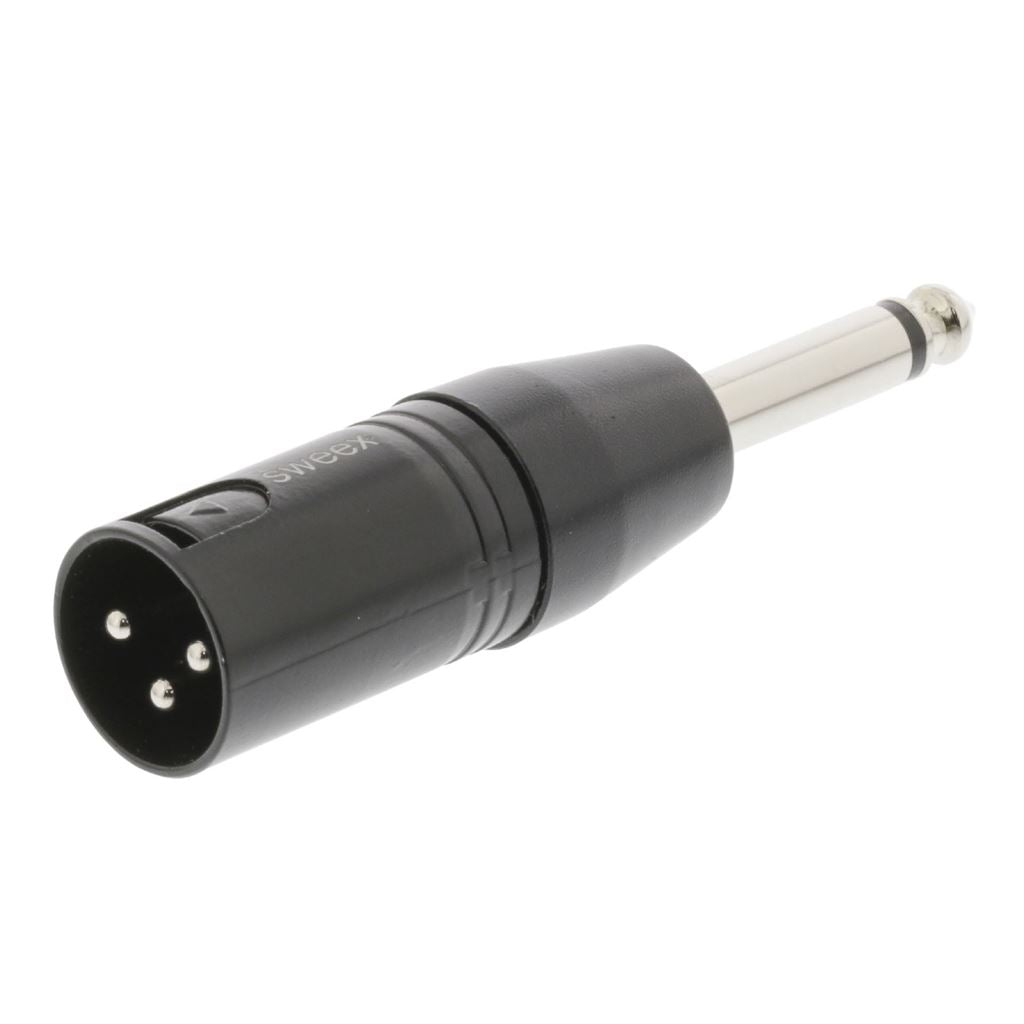 Sweex XLR Adapter XLR 3-Pin Male to 6.35mm Male Black SWOP15942B - COTP15942BK