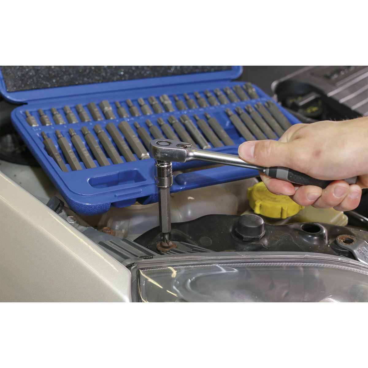 Sealey TRX-Star*/Hex/Spline Bit Set 42pc 3/8" & 1/2"Sq Drive AK219