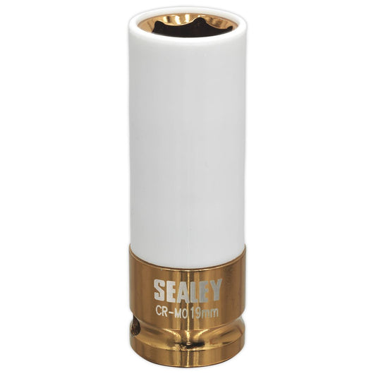 Sealey Alloy Wheel Impact Socket 19mm 1/2"Sq Drive SX03019